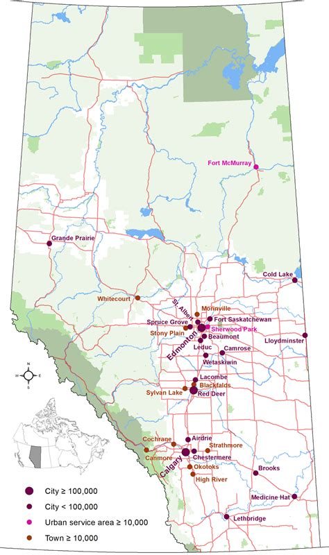 list of towns in alberta